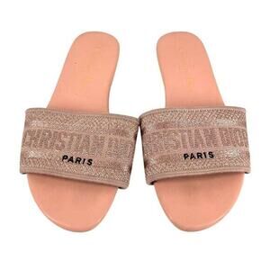 Christian Dior Rose‎ Gold Sandals Pink